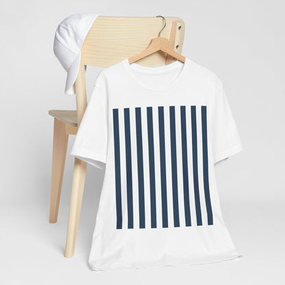 Navy Blue Stripes Shirt Royal Blue T-Shirts