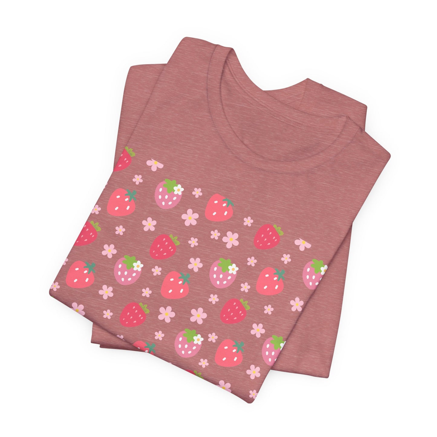 Strawberries and Daisies T - Shirt - T - Shirt - Kristine Celestine