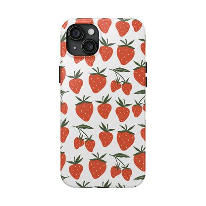 Tropical Strawberry Tough Phone Case for iPhone and Samsung Galaxy