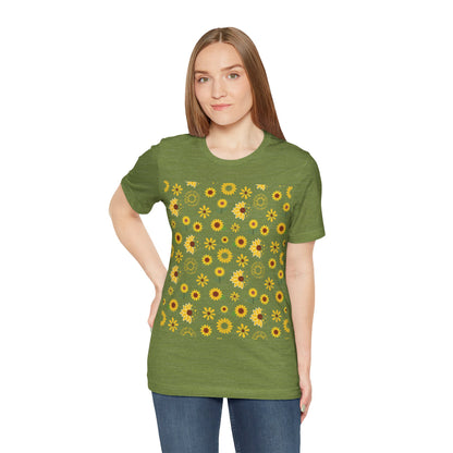 Sunflower Burst T - Shirt - T - Shirt - Kristine Celestine