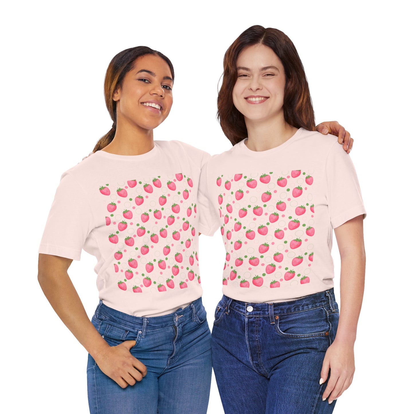 Pink Strawberry Bubbles T - Shirt - T - Shirt - Kristine Celestine