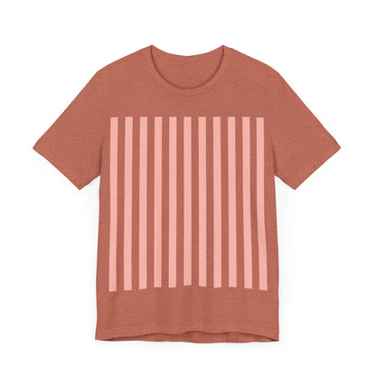 Coral Pink Stripes Shirt