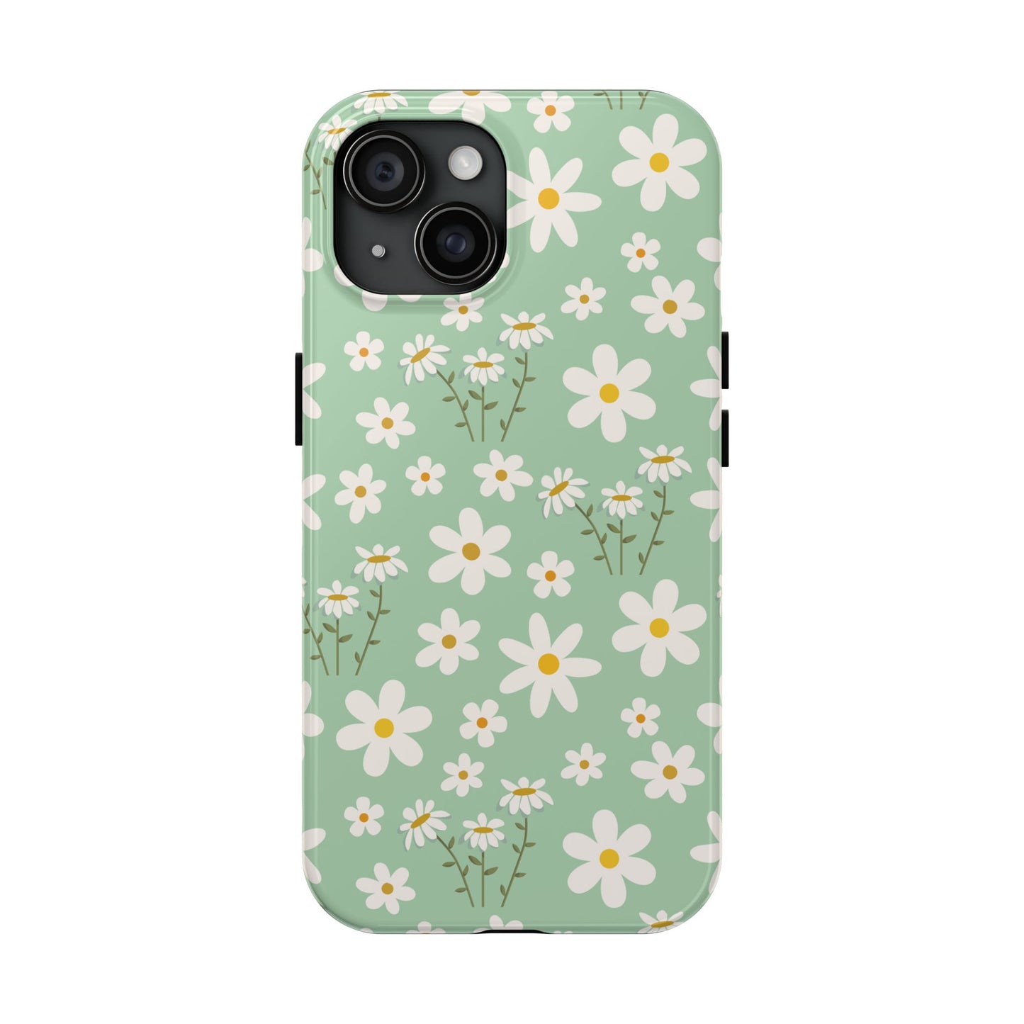 Mint Daisy Delight Tough Phone Case for iPhone and Samsung Galaxy