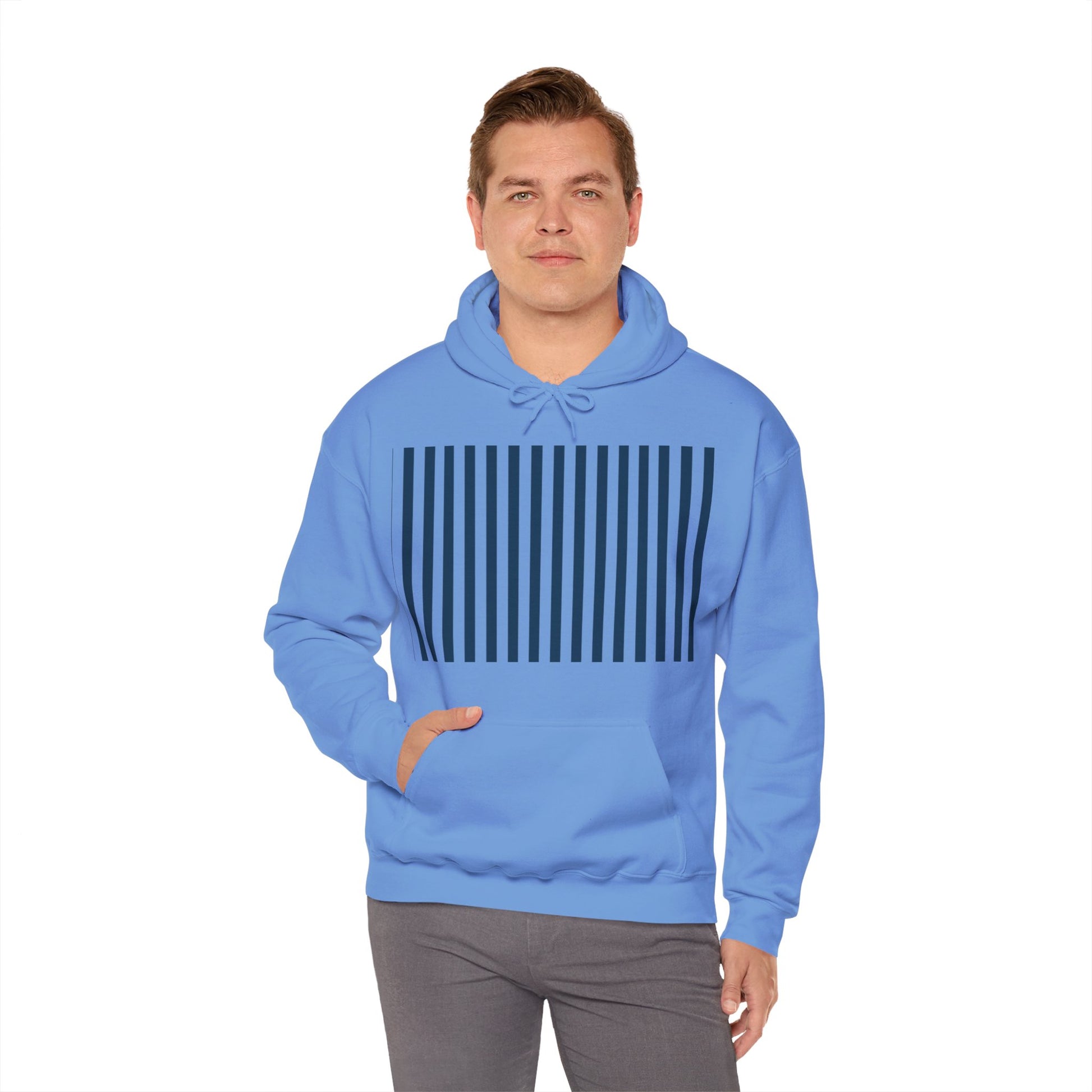 Navy Blue Stripes Hoodie - Hoodie - Kristine Celestine