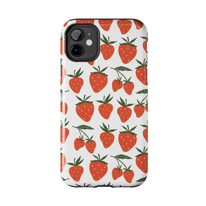 Tropical Strawberry Tough Phone Case for iPhone and Samsung Galaxy