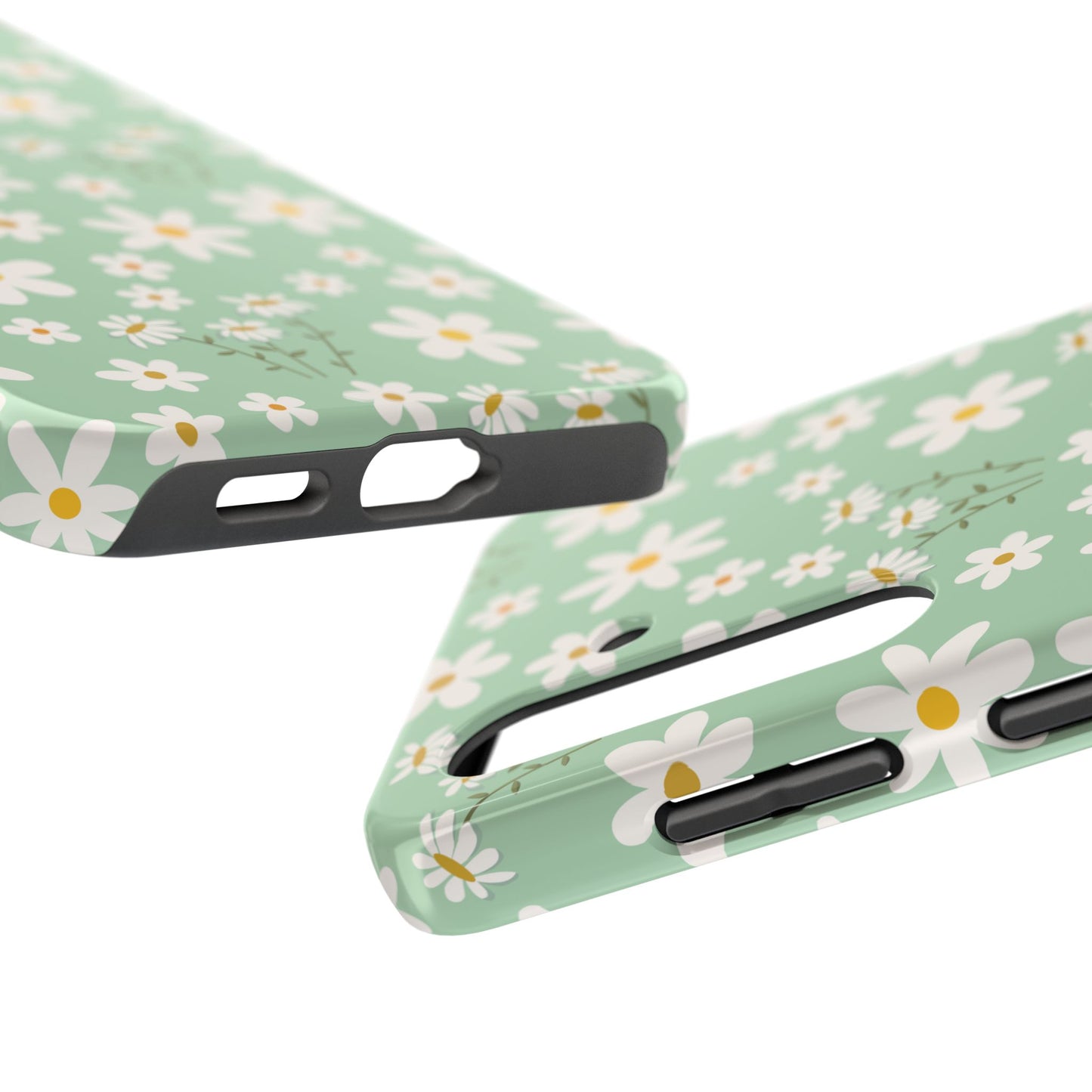 Mint Daisy Delight Tough Phone Case for iPhone and Samsung Galaxy