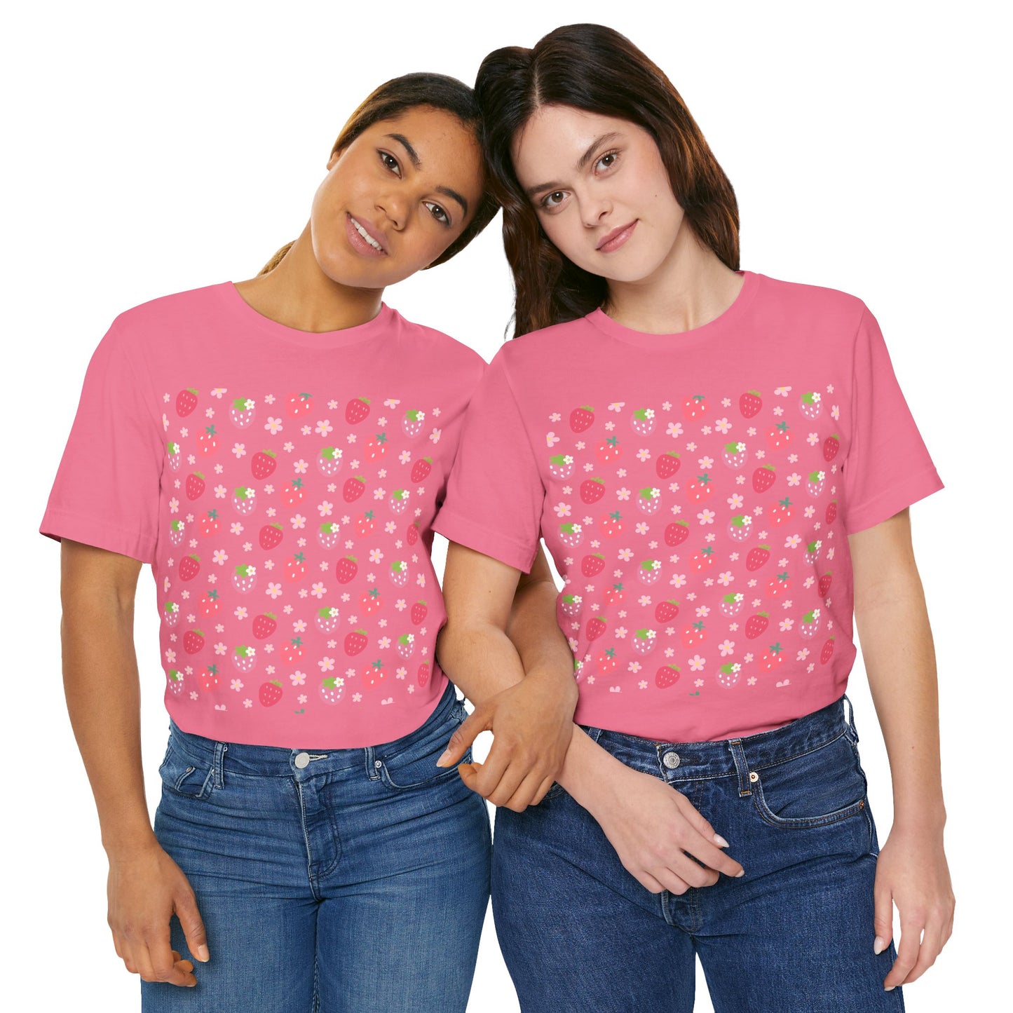 Strawberries and Daisies T - Shirt - T - Shirt - Kristine Celestine