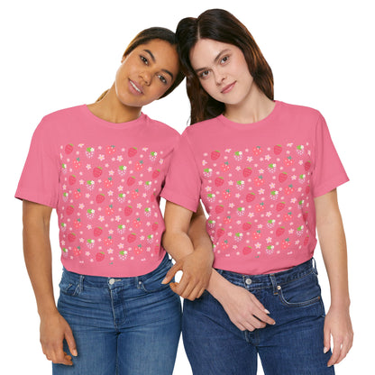 Strawberries and Daisies T - Shirt - T - Shirt - Kristine Celestine