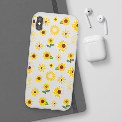 Sunflower Burst Flexible Phone Case iPhone Case Samsung Galaxy