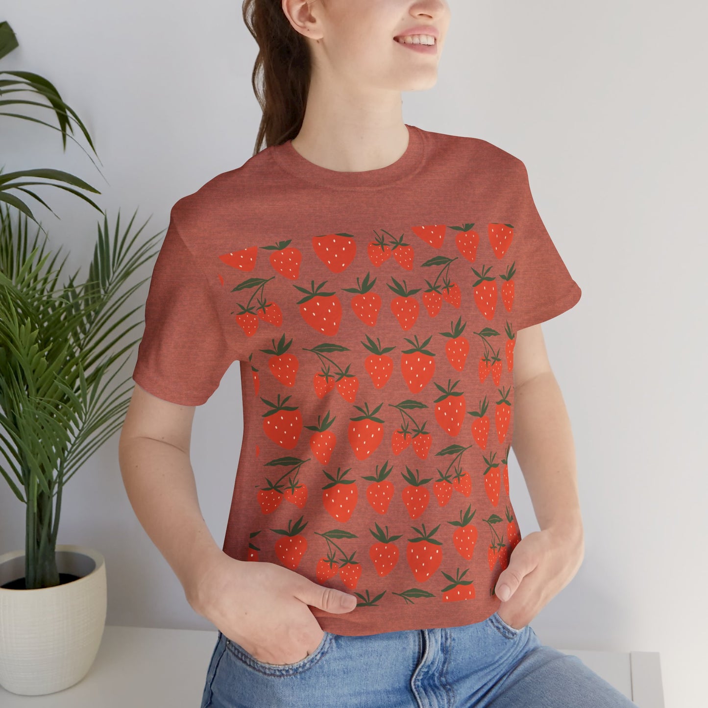 Tropical Strawberry T - Shirt - T - Shirt - Kristine Celestine