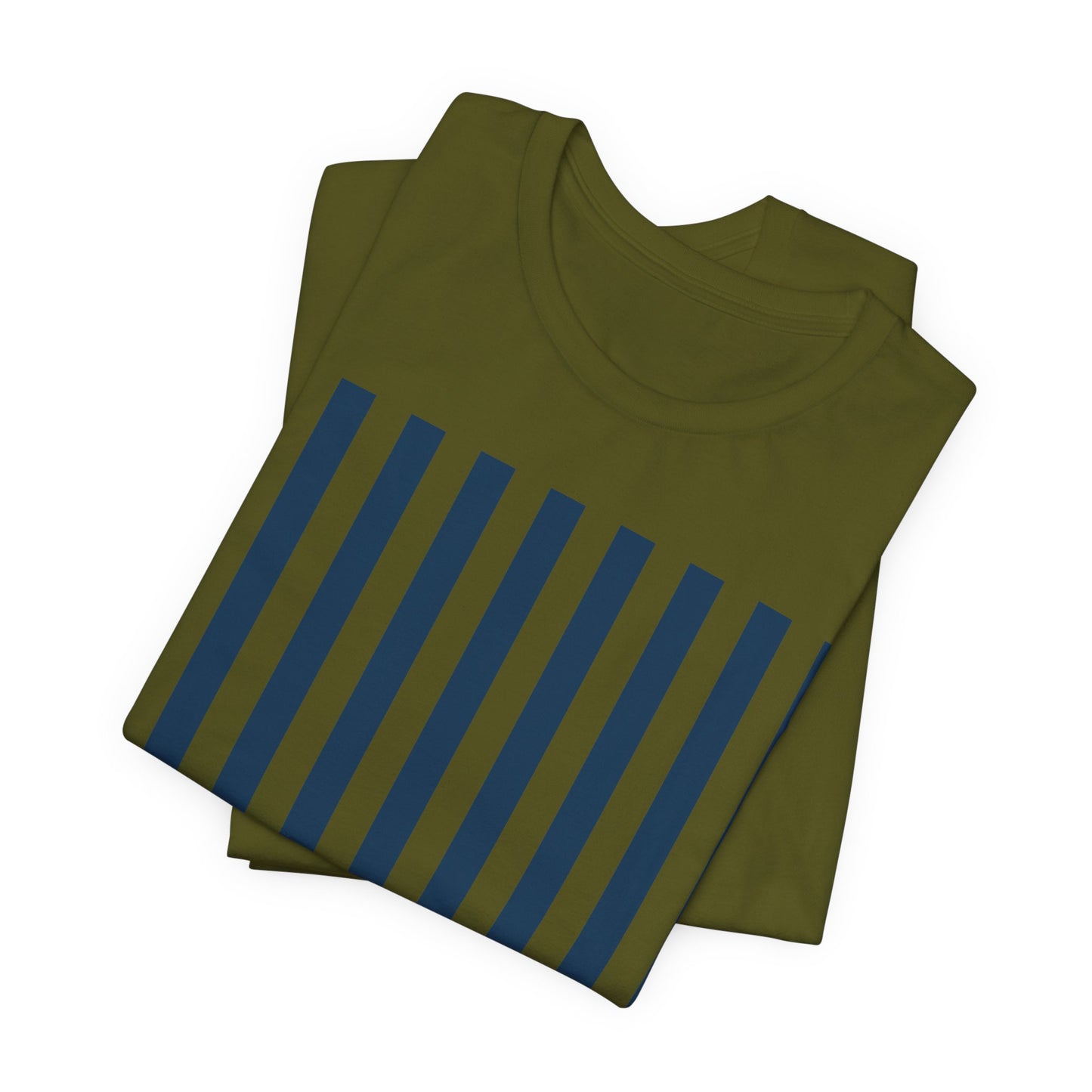 Navy Blue Stripes Shirt Royal Blue T-Shirts