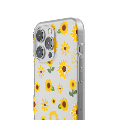 Sunflower Burst Flexible Phone Case iPhone Case Samsung Galaxy