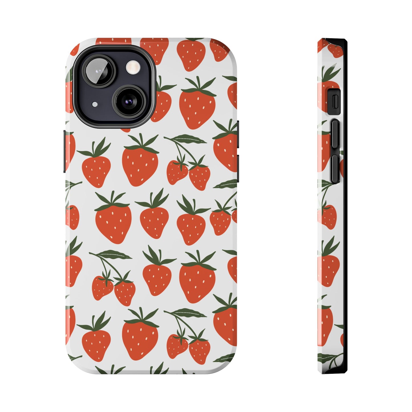 Tropical Strawberry Tough Phone Case for iPhone and Samsung Galaxy