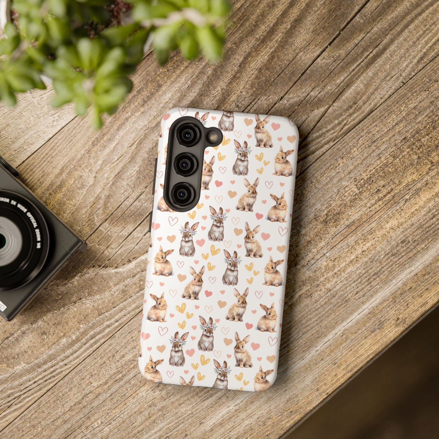 Bunny Love Tough Phone Case for iPhone and Samsung Galaxy