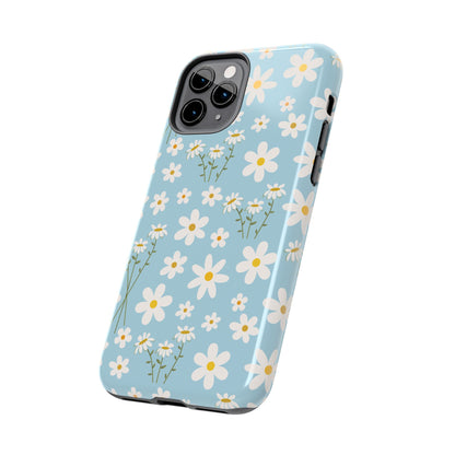 Sky Blue Daisy Tough Phone Case for iPhone and Samsung Galaxy