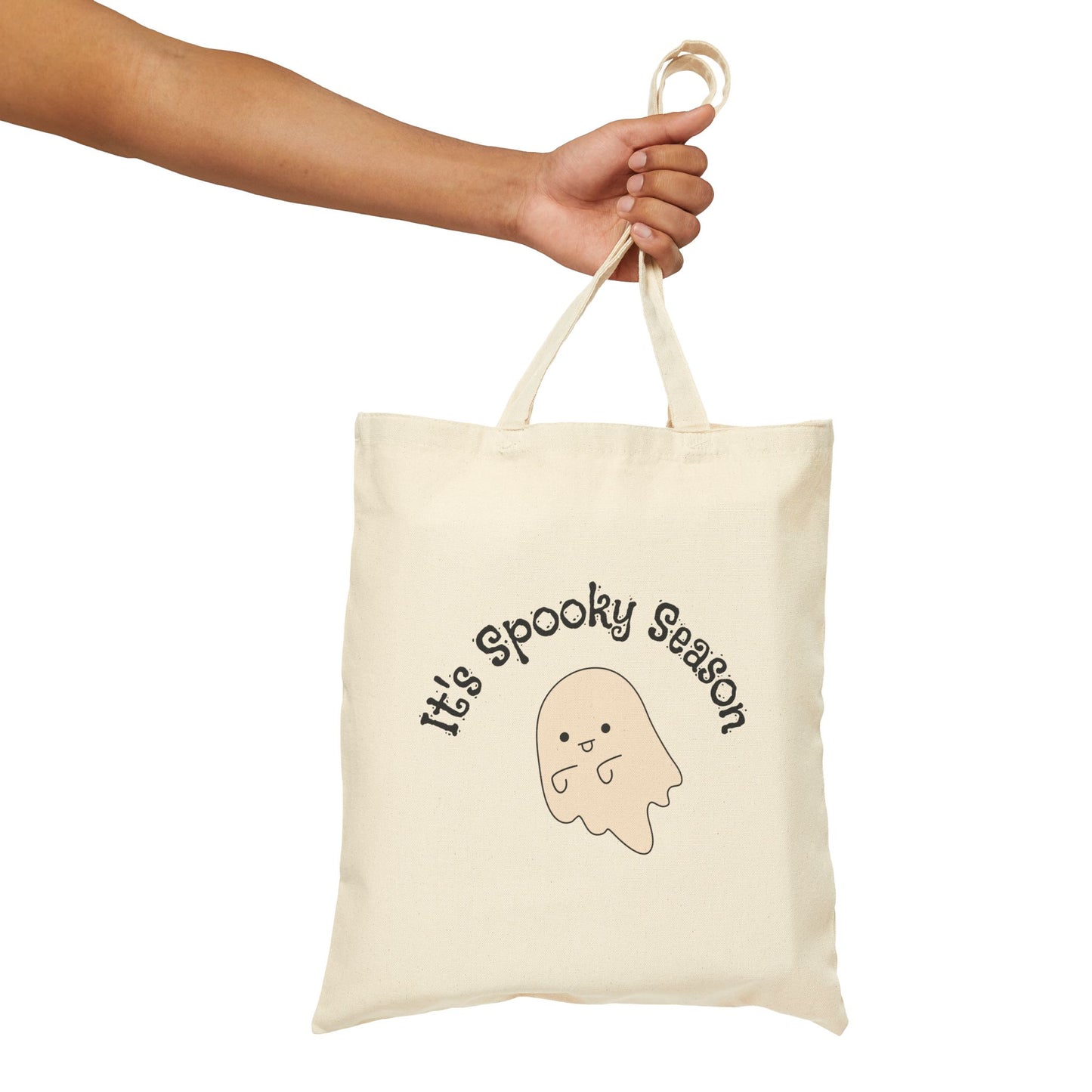 It's Spooky Season Halloween Trick or Treat Bag Cotton Canvas Tote Bag