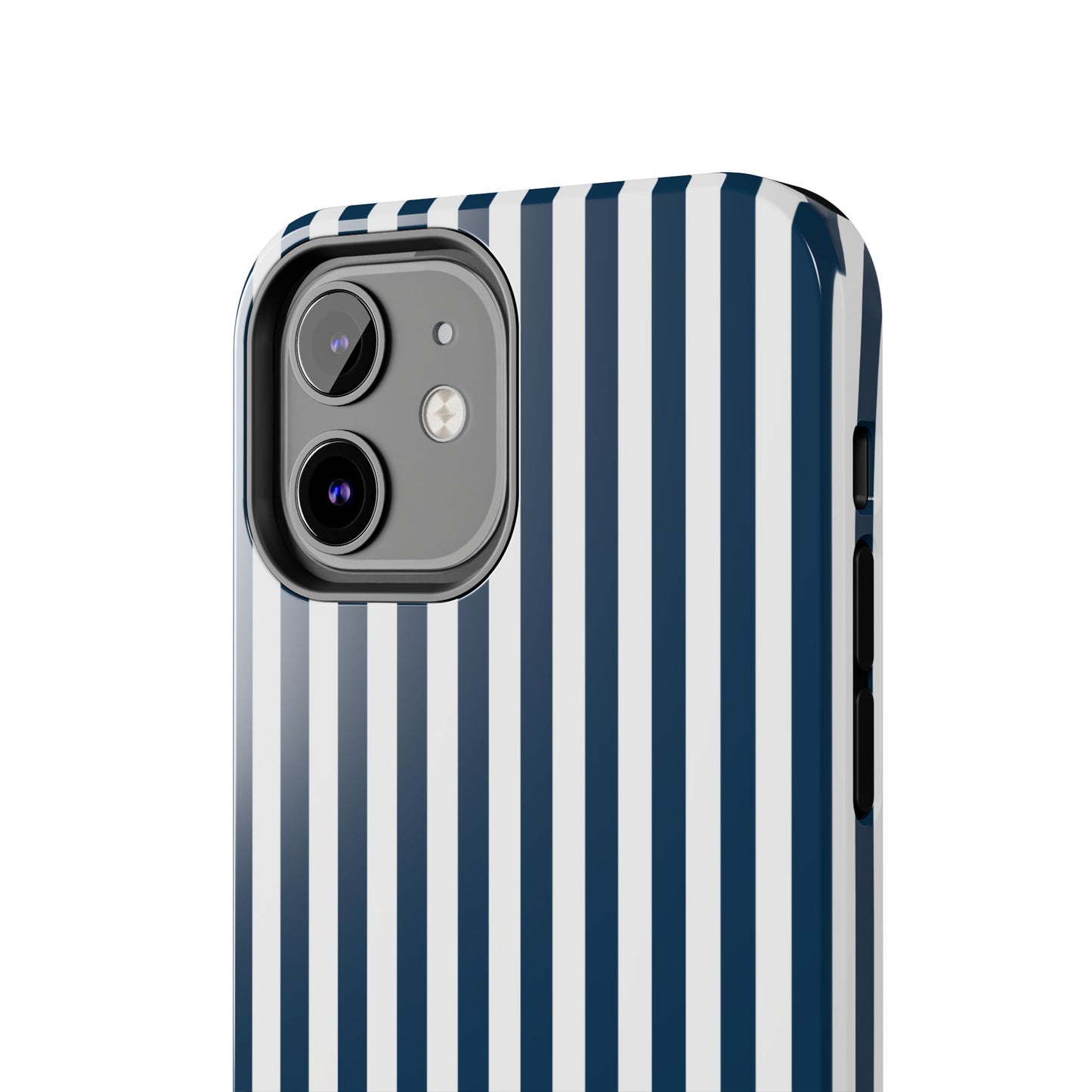 Navy Blue Stripes Tough Phone Case for iPhone and Samsung Galaxy