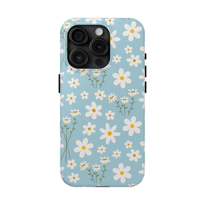 Sky Blue Daisy Tough Phone Case for iPhone and Samsung Galaxy