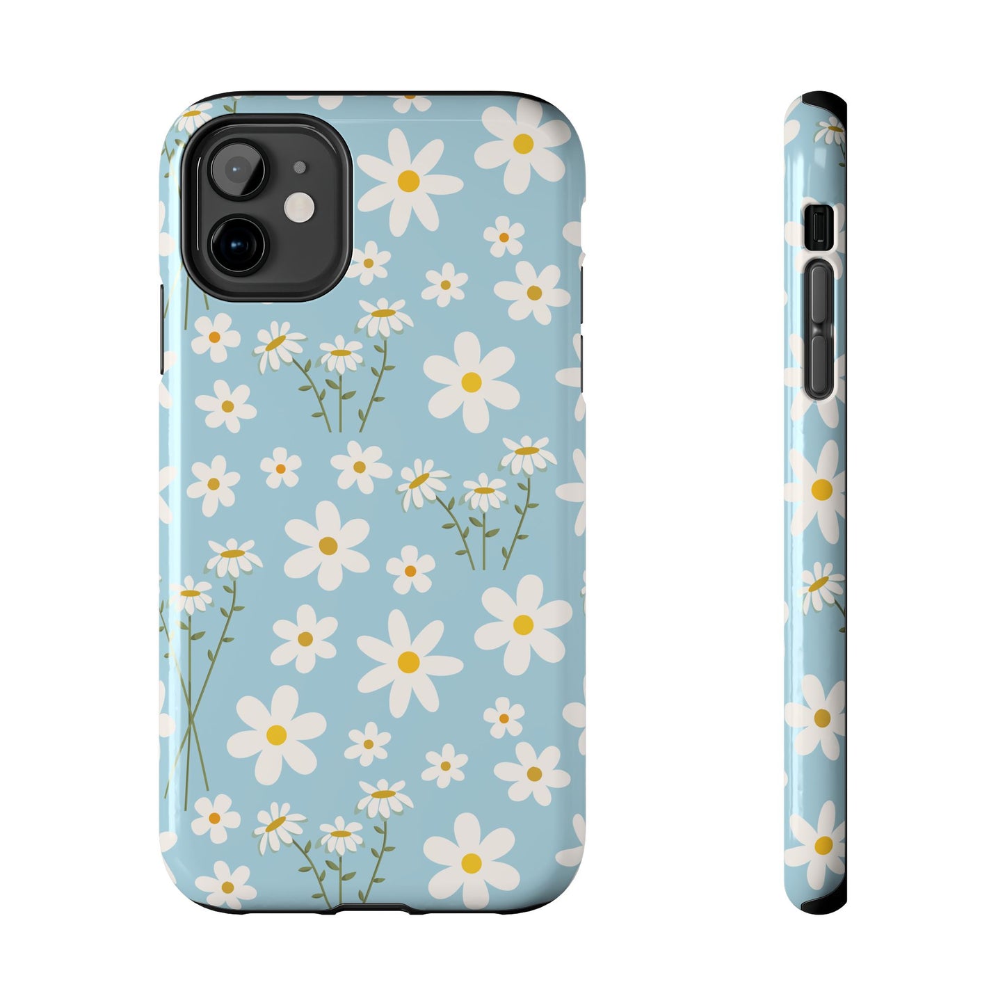 Sky Blue Daisy Tough Phone Case for iPhone and Samsung Galaxy