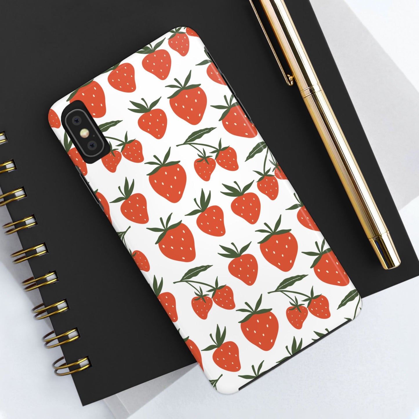 Tropical Strawberry Tough Phone Case for iPhone and Samsung Galaxy