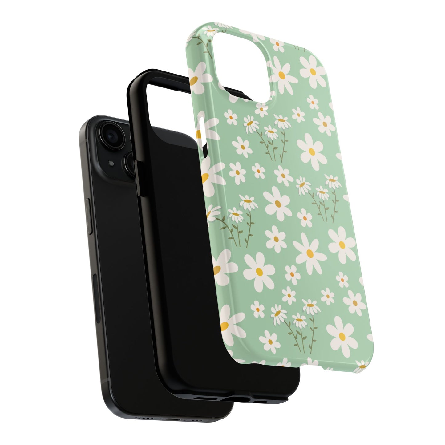 Mint Daisy Delight Tough Phone Case for iPhone and Samsung Galaxy