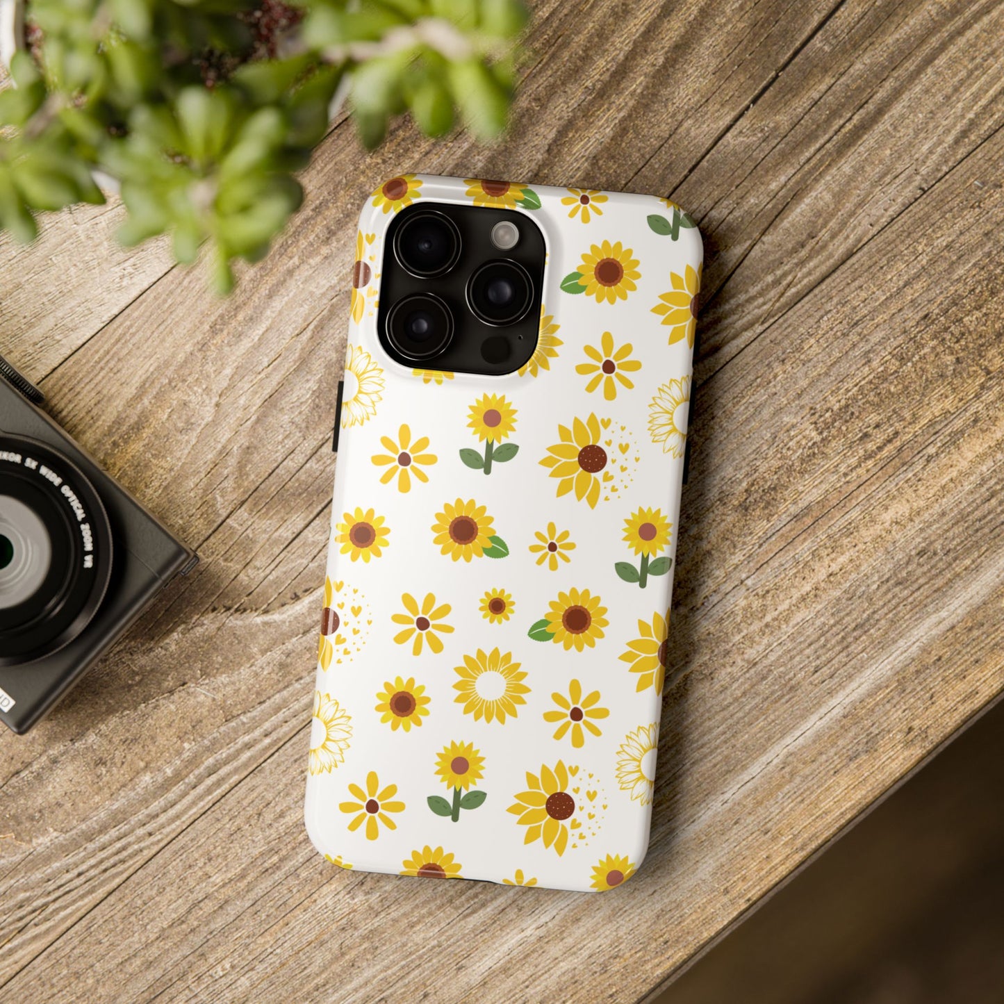 Sunflower Burst Tough Phone Case for iPhone and Samsung Galaxy