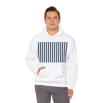 Navy Blue Stripes Hoodie - Hoodie - Kristine Celestine