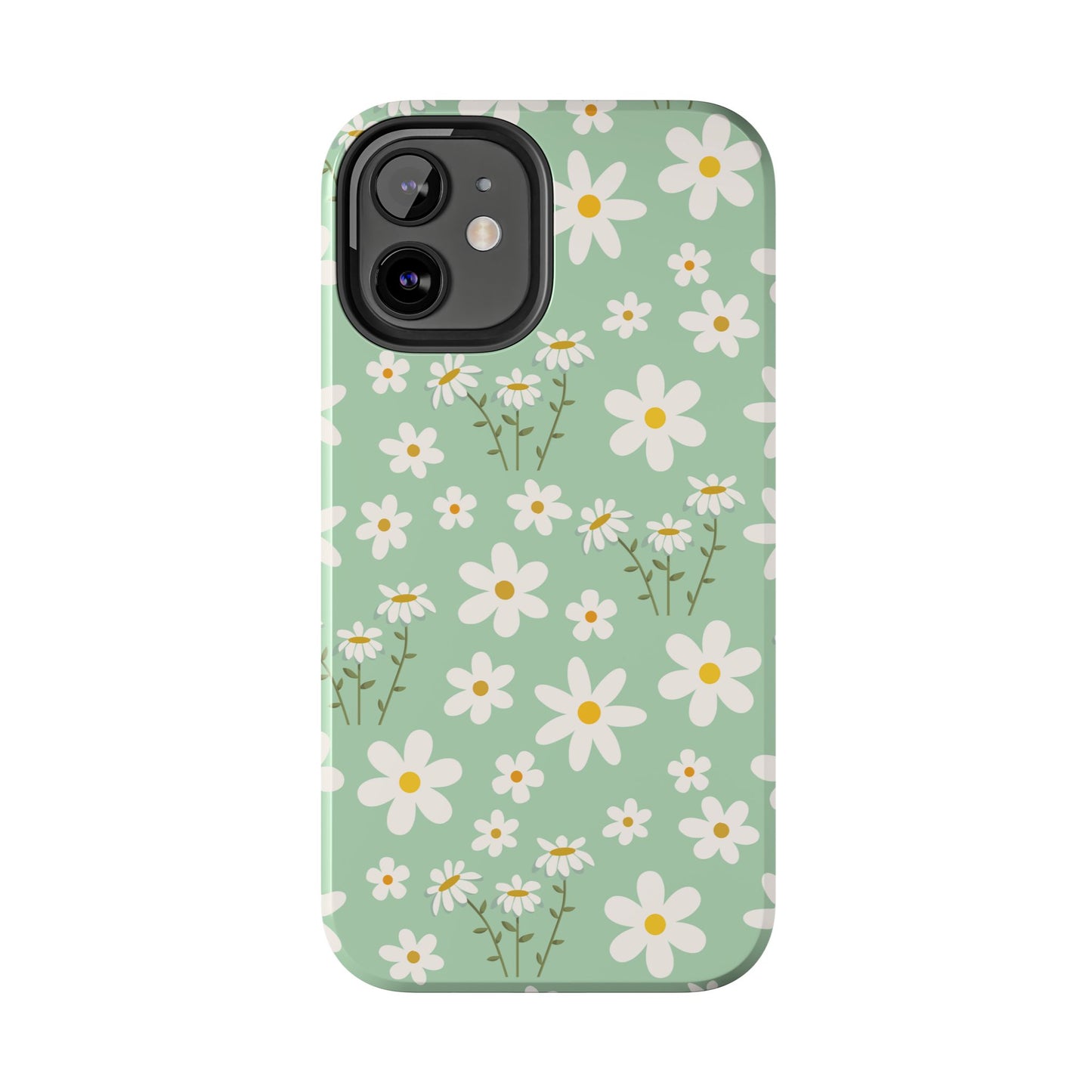 Mint Daisy Delight Tough Phone Case for iPhone and Samsung Galaxy