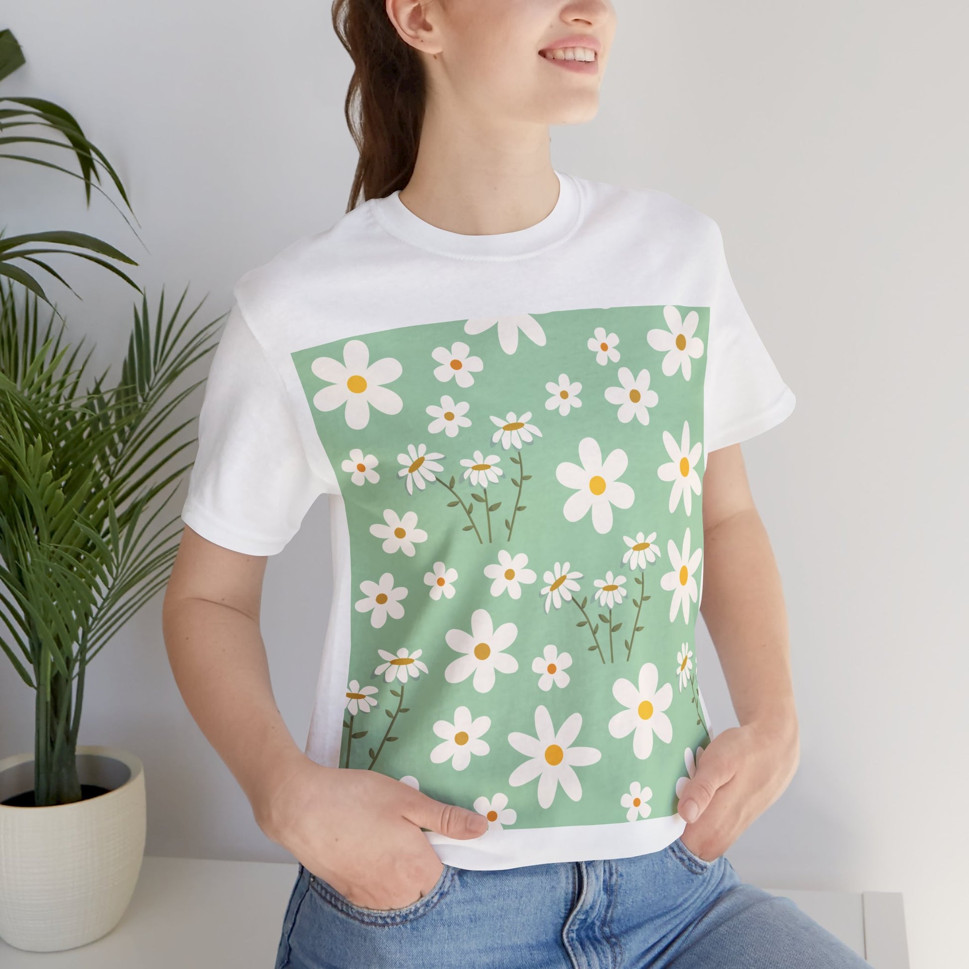 Mint Daisy Delight T - Shirt - T - Shirt - Kristine Celestine