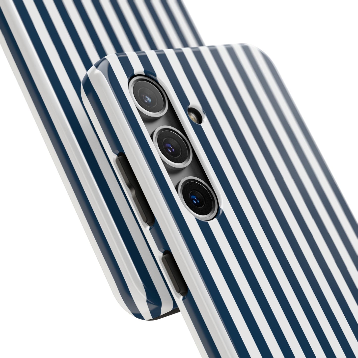 Navy Blue Stripes Tough Phone Case for iPhone and Samsung Galaxy