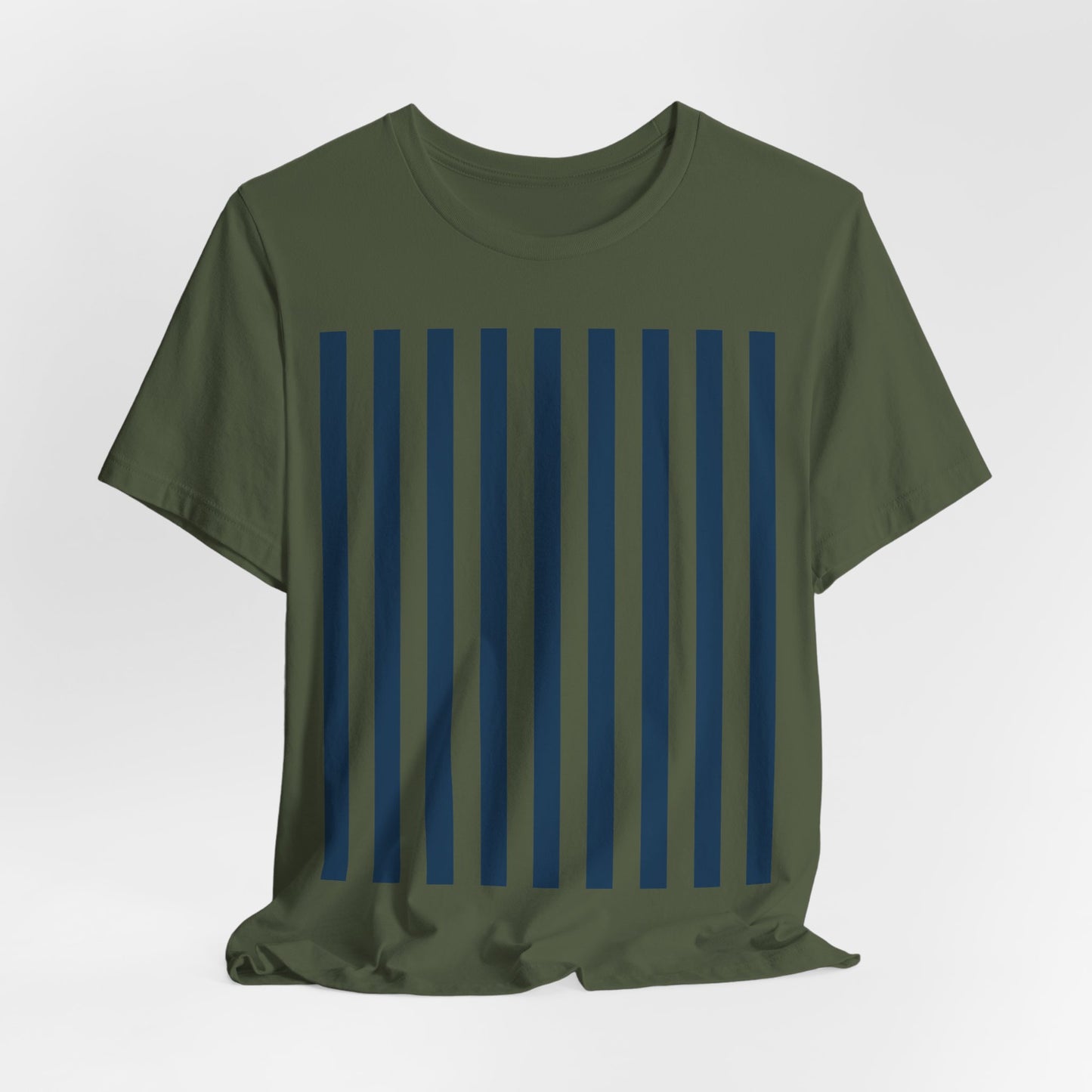 Navy Blue Stripes Shirt Royal Blue T - Shirts - T - Shirt - Kristine Celestine