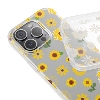 Sunflower Burst Flexible Phone Case iPhone Case Samsung Galaxy