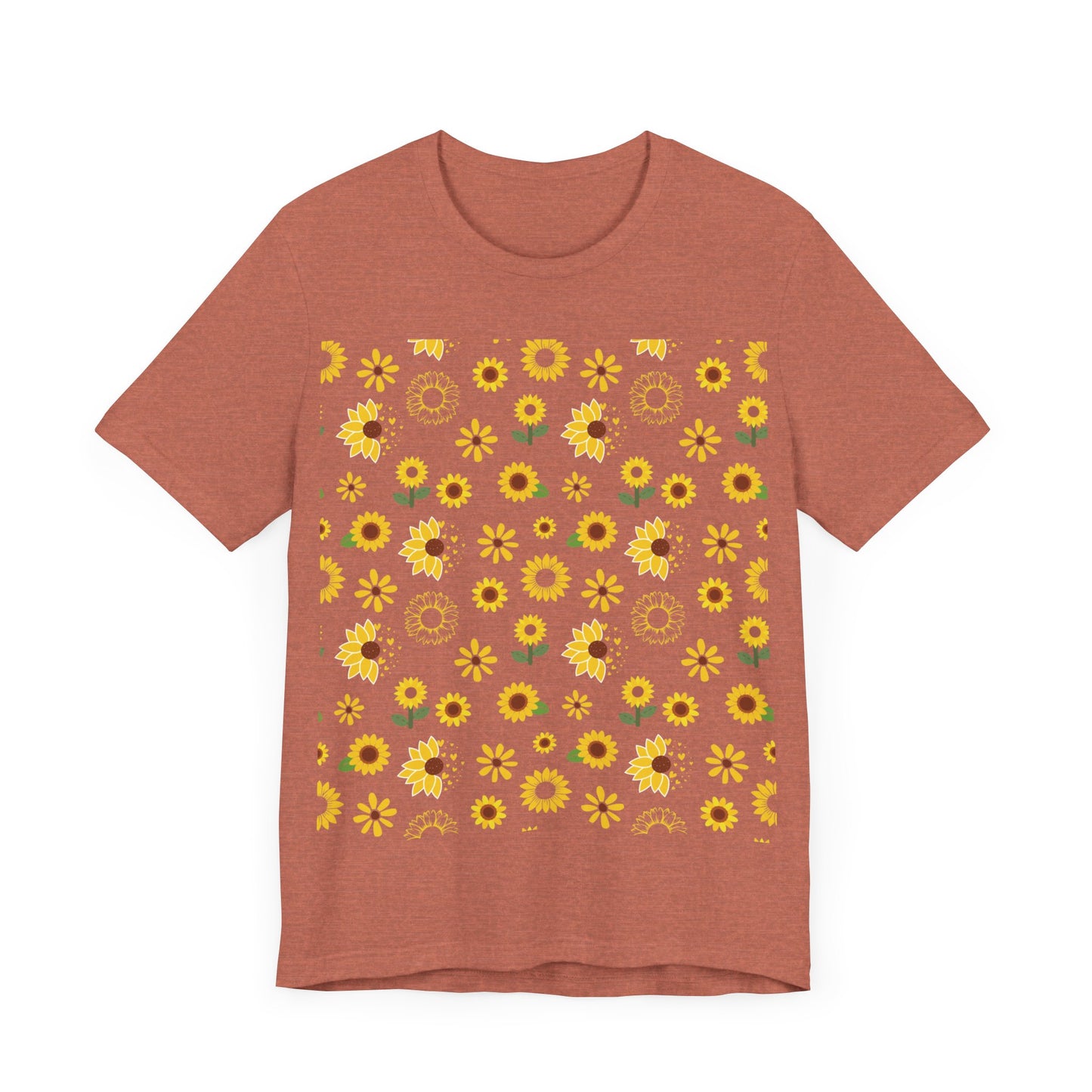 Camisa unisex con ráfaga de girasol