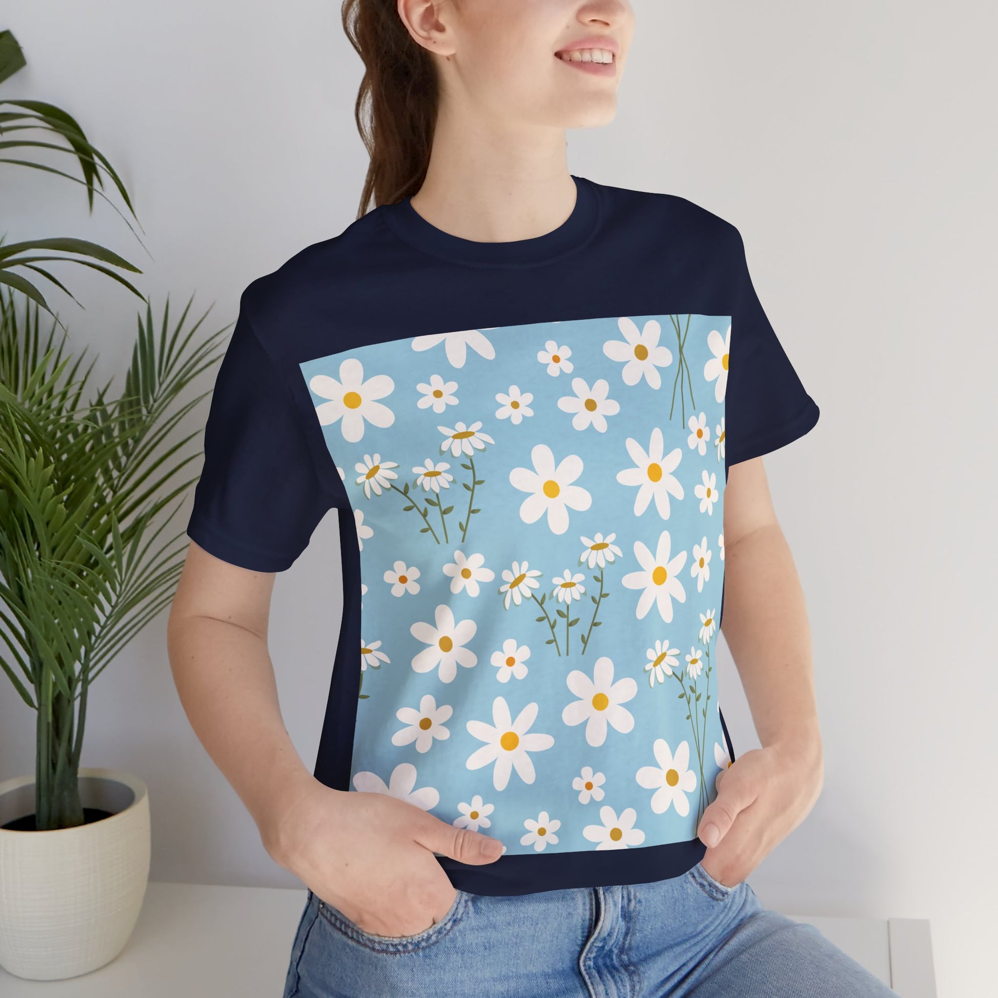 Sky Blue Daisy T - Shirt - T - Shirt - Kristine Celestine