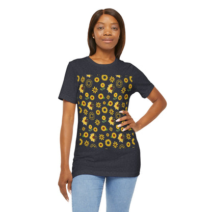 Sunflower Burst Unisex Shirt - T - Shirt - Printify - Kristine Celestine