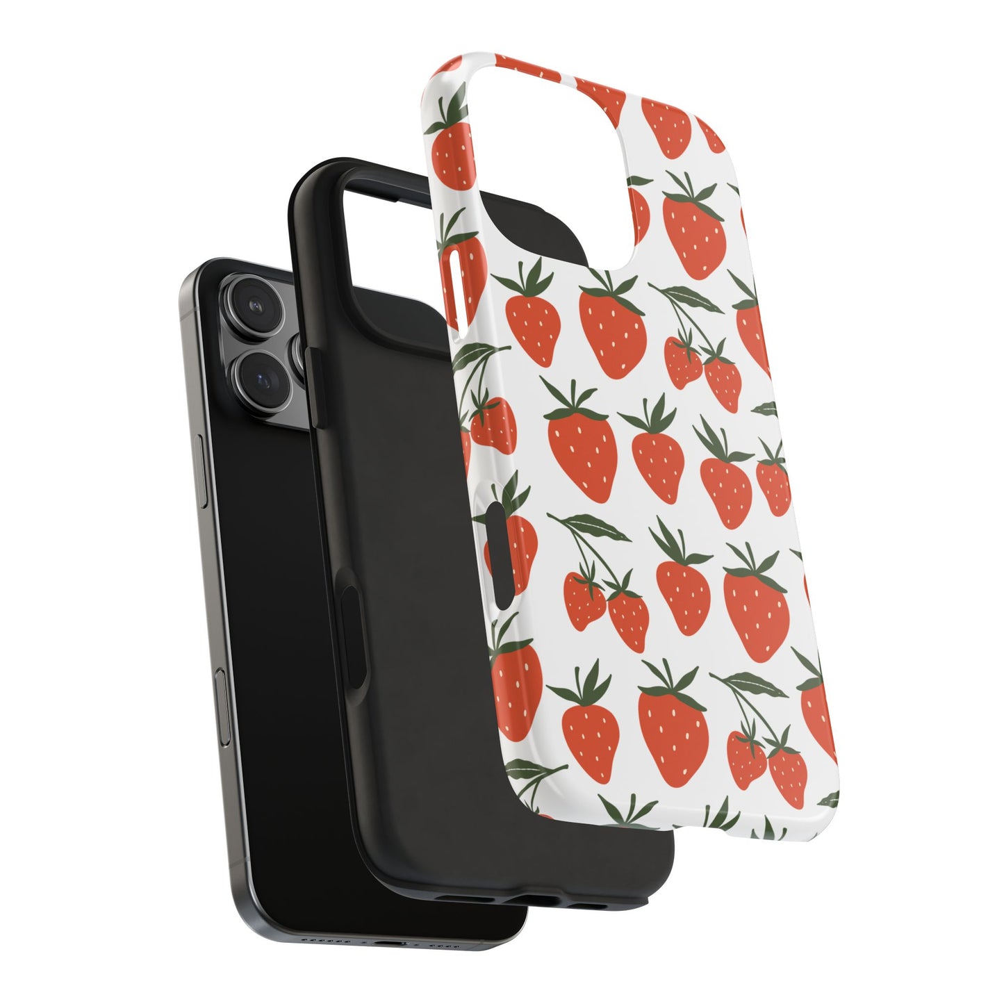 Tropical Strawberry Tough Phone Case for iPhone and Samsung Galaxy