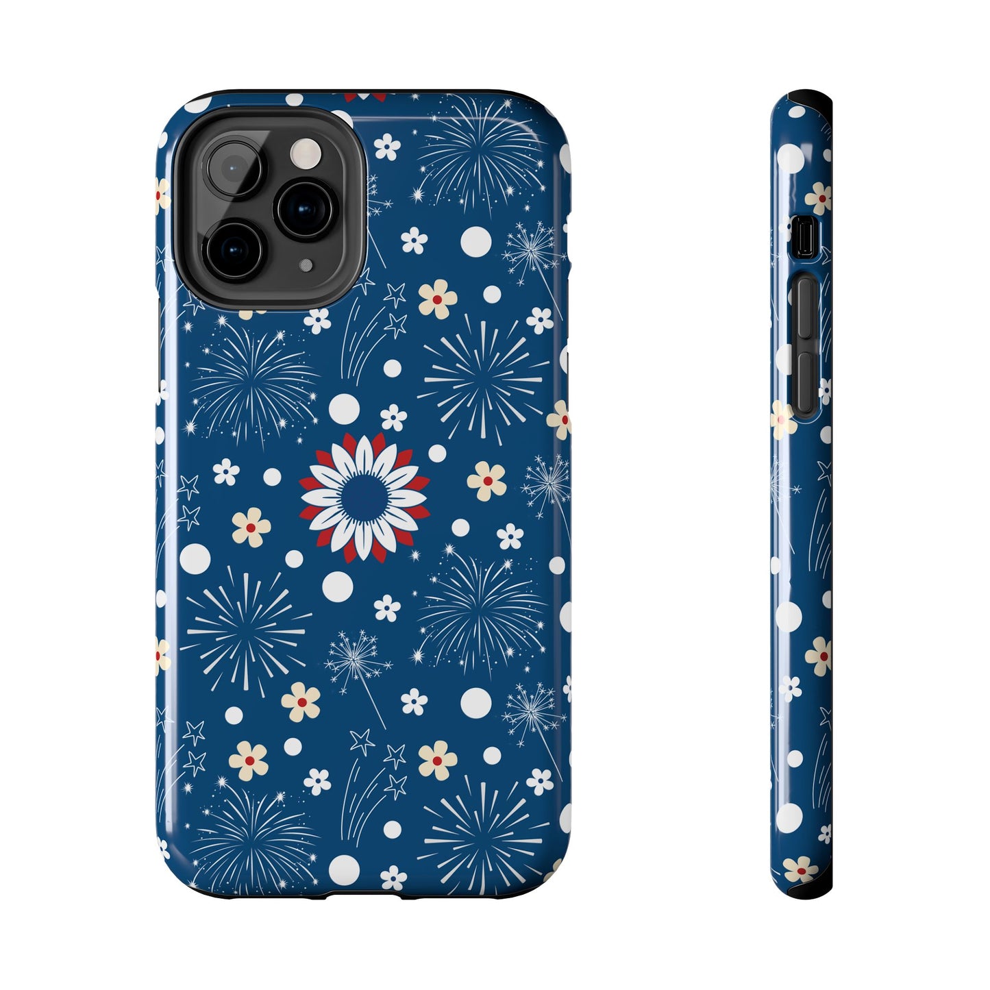 USA Daisy Fireworks Tough Phone Case for iPhone and Samsung Galaxy