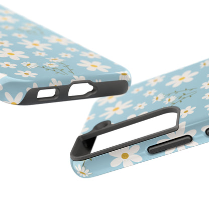 Sky Blue Daisy Tough Phone Case for iPhone and Samsung Galaxy