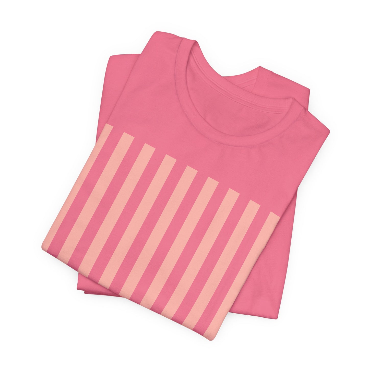 Coral Pink Stripes Shirt