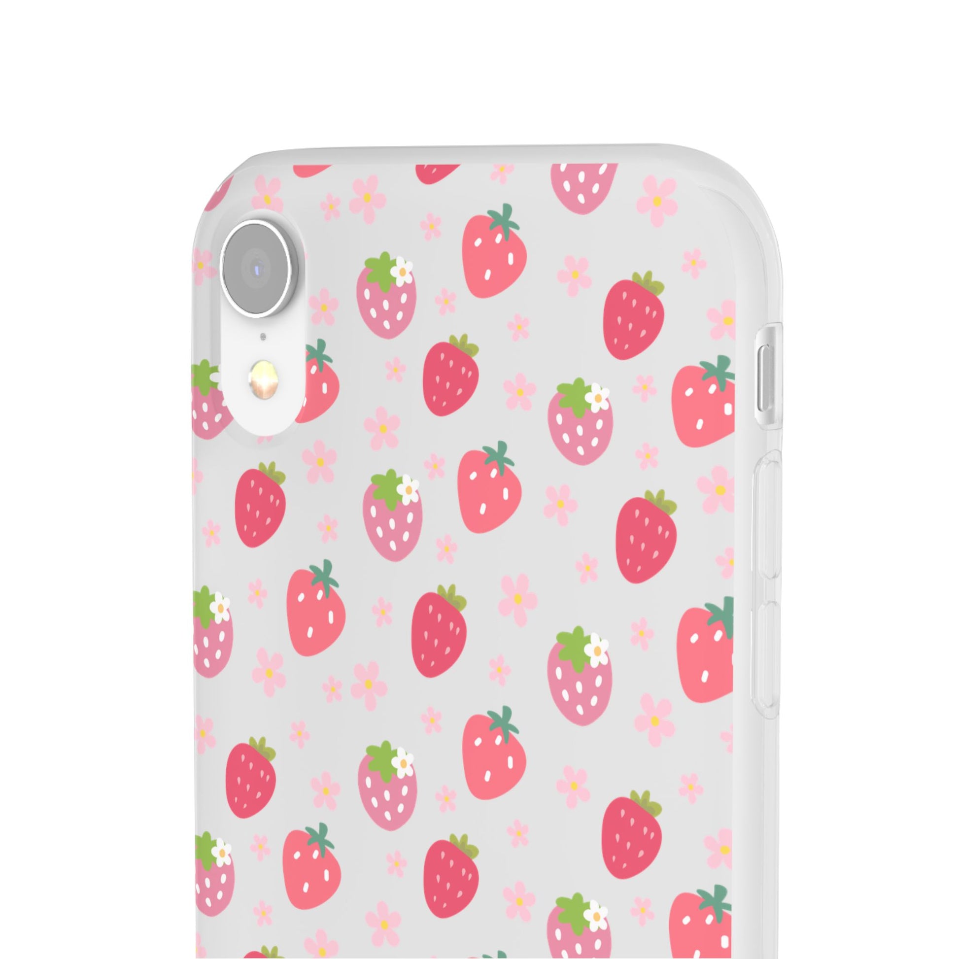 Strawberries and Daisies Flexible Phone Case iPhone Case Samsung Galaxy - Phone Case - Kristine Celestine