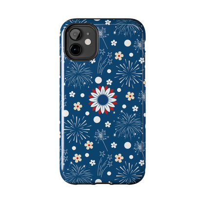 USA Daisy Fireworks Tough Phone Case for iPhone and Samsung Galaxy