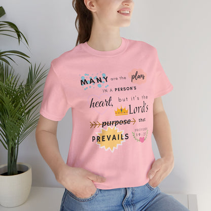 Proverbs 19:21 Bible Verse T-Shirt