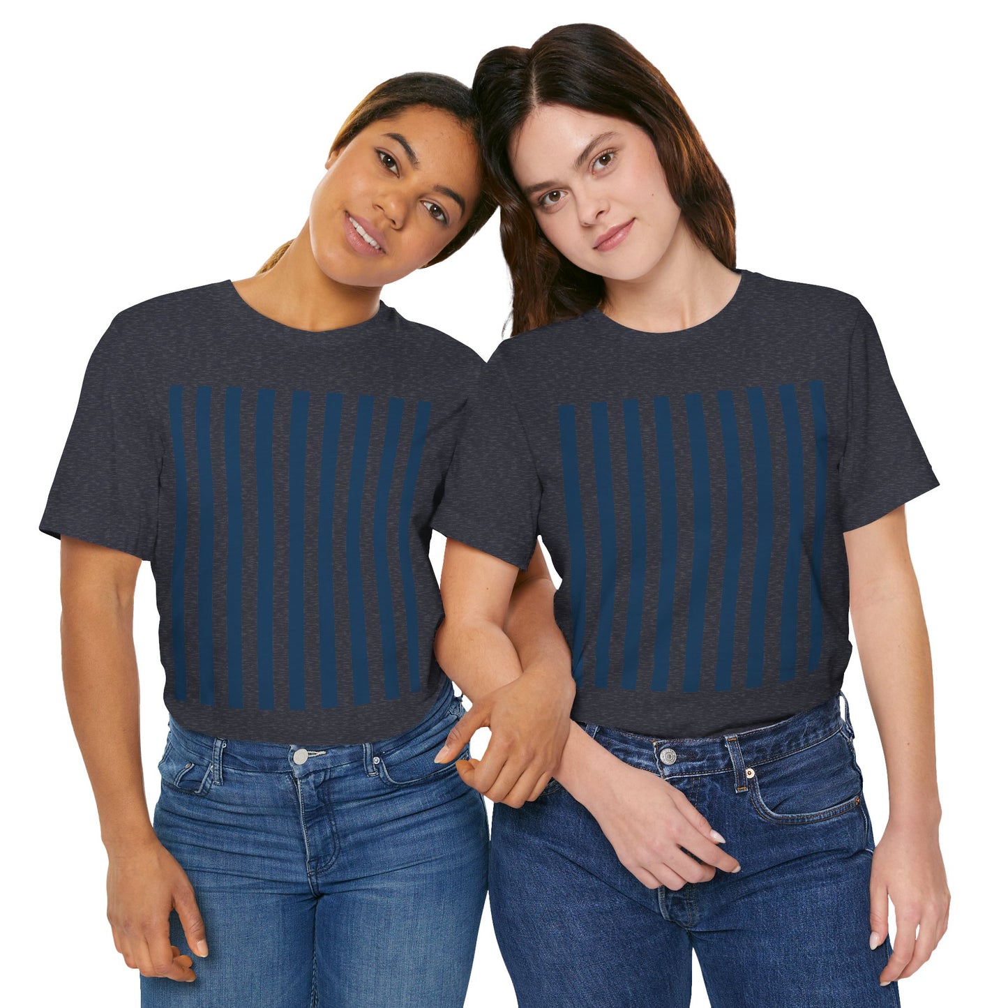 Navy Blue Stripes Shirt Royal Blue T-Shirts