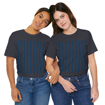 Navy Blue Stripes Shirt Royal Blue T-Shirts