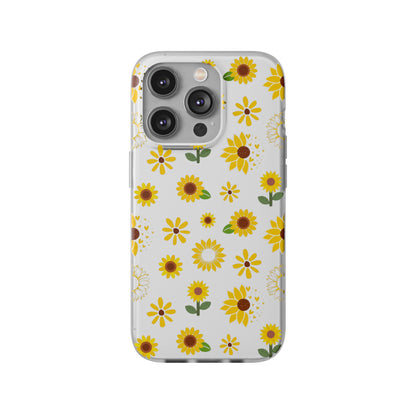 Sunflower Burst Flexible Phone Case iPhone Case Samsung Galaxy