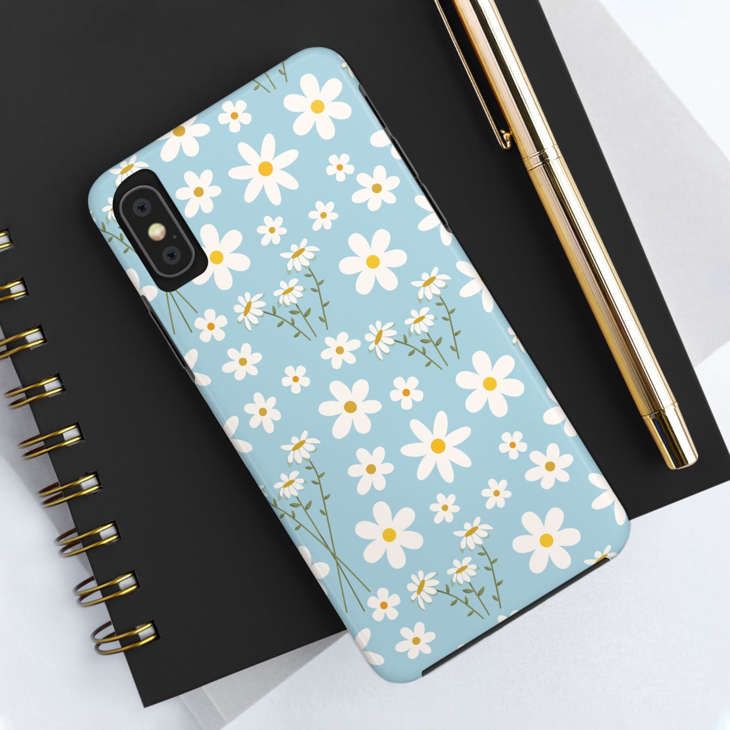 Sky Blue Daisy Tough Phone Case for iPhone and Samsung Galaxy