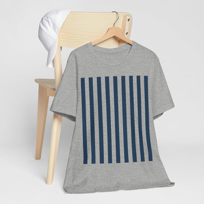 Navy Blue Stripes Shirt Royal Blue T - Shirts - T - Shirt - Kristine Celestine