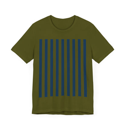 Navy Blue Stripes Shirt Royal Blue T-Shirts