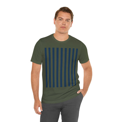 Navy Blue Stripes Shirt Royal Blue T-Shirts