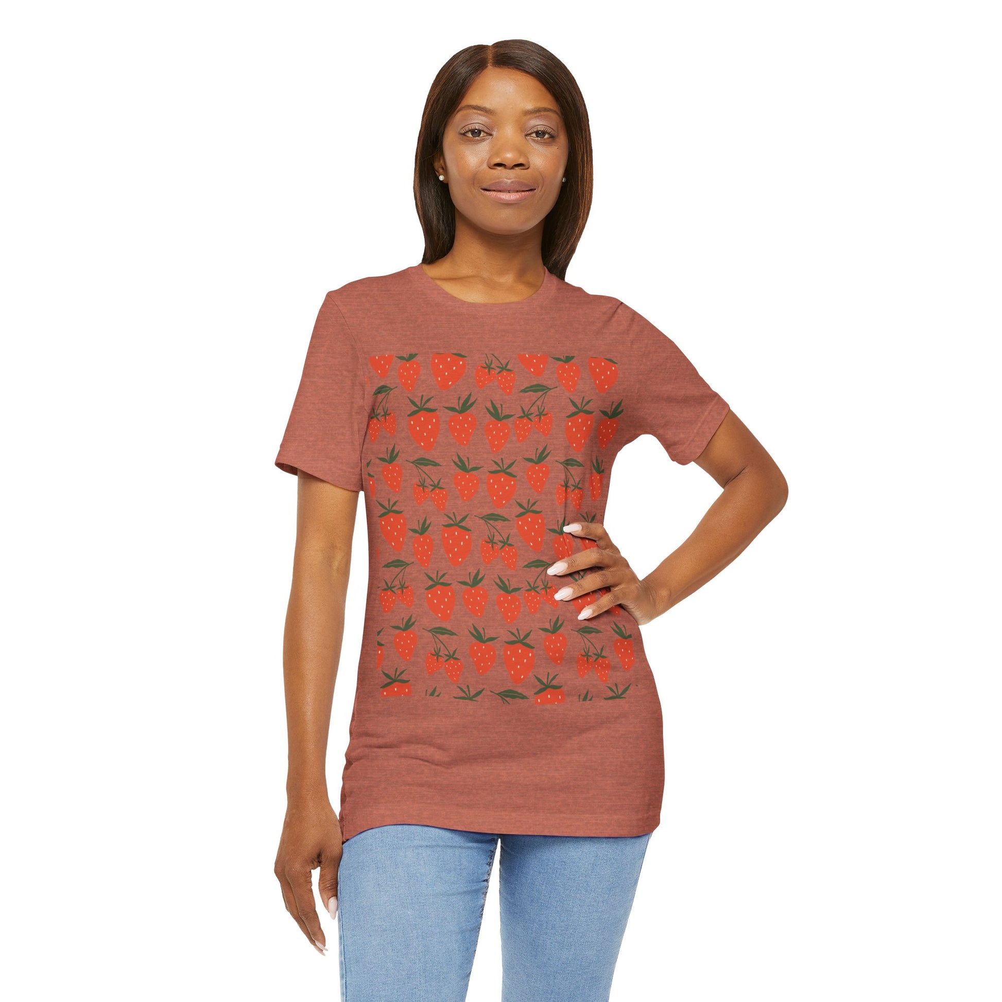 Tropical Strawberry T - Shirt - T - Shirt - Kristine Celestine